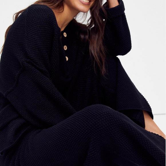 Free People Hailee Sweater Set - Black - Picture 2 of 7